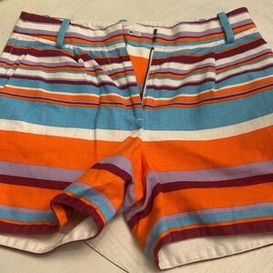 I crew colorful shorts with pockets and belt loop